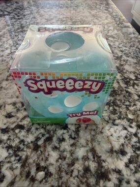 Squishy squeezy Dice Light Blue Sensory Squeeze toy for Kids by Toymendous NIOP